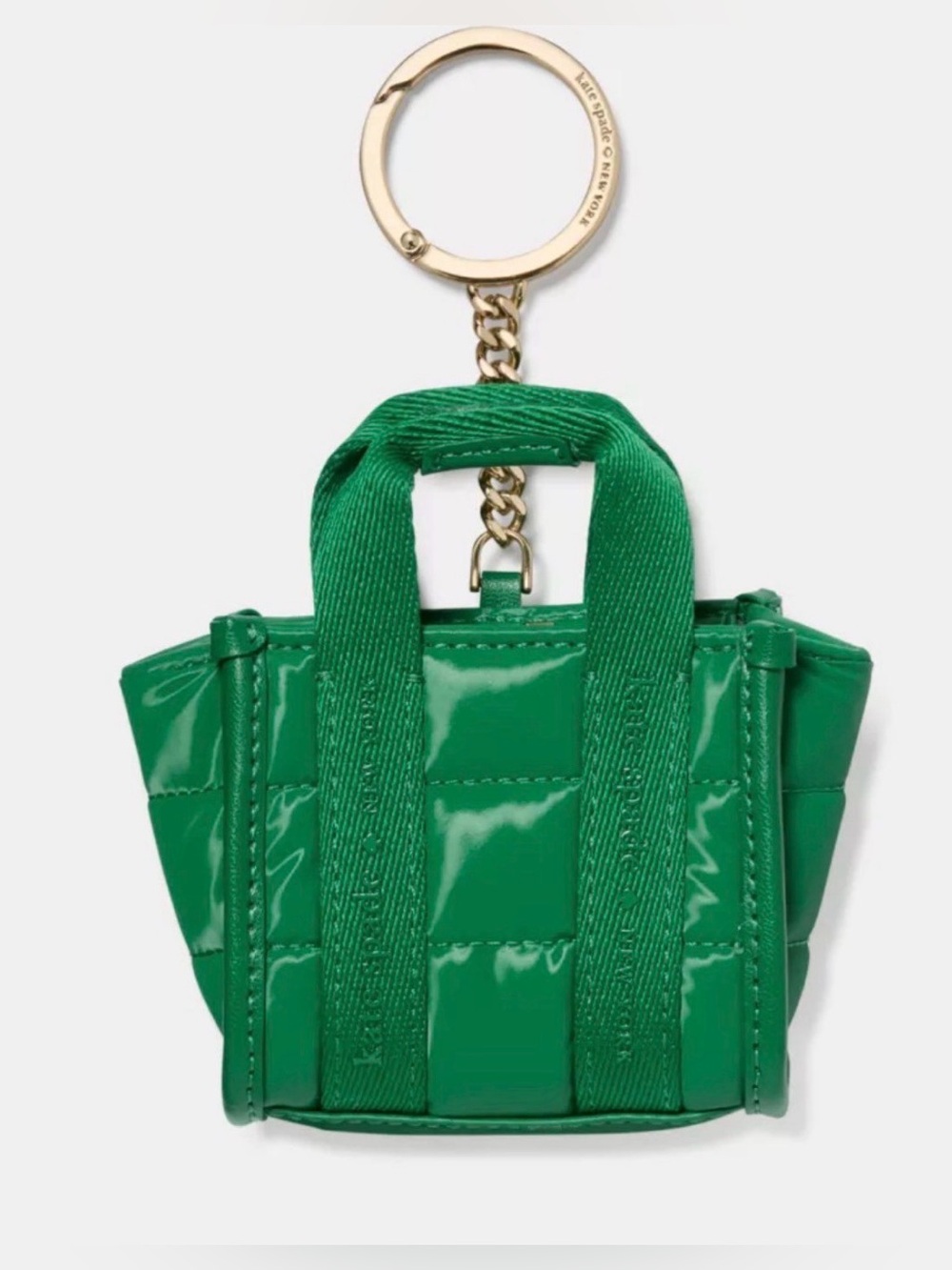 KATE SPADE MICRO KIP PUFFY BAG CHARM